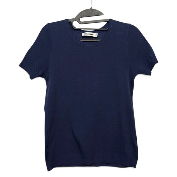 Jil Sander Cotton Knit Tee Shirt Minimalist Top - Picture 3 of 13